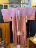 ANTIQUE KIMONO【USED】　小紋　紫色　着物