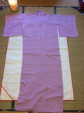 アンティーク　着物　色無地　一つ紋　正絹　ANTIQUE KIMONO (VINTAGE-USED) AK-032 TYPE: AWASE, HOMONGI, MADE OF SILK,