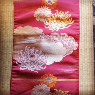 アンティーク　名古屋帯　Antique Obi  (Vintage - Used) AO-001 Type: Nagoya-obi, Made of Silk